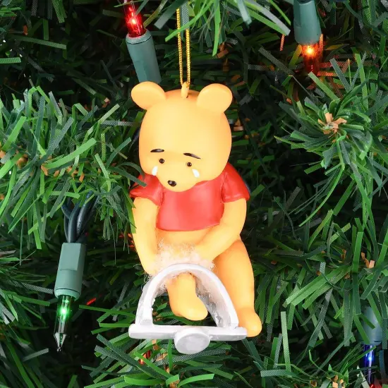 Tree Buddees Winne The Pooh Caught in a Bear Trap Funny Christmas Ornament Decoration {6}