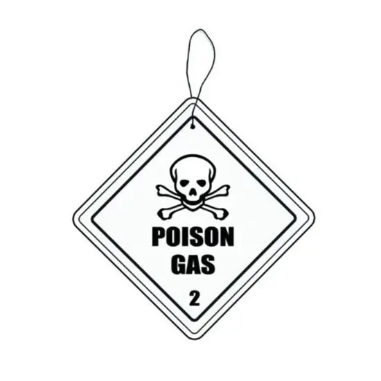 Hazmat Poison Gas Automobile Air Freshener {1}