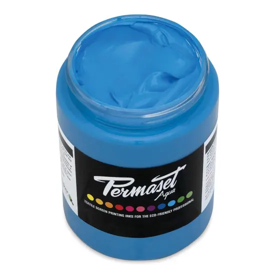 Permaset Aqua Fabric Ink - Supercover Glow Blue, 300 ml {1}