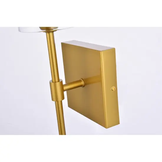 Elsreth 1 light brass wall sconce {6}