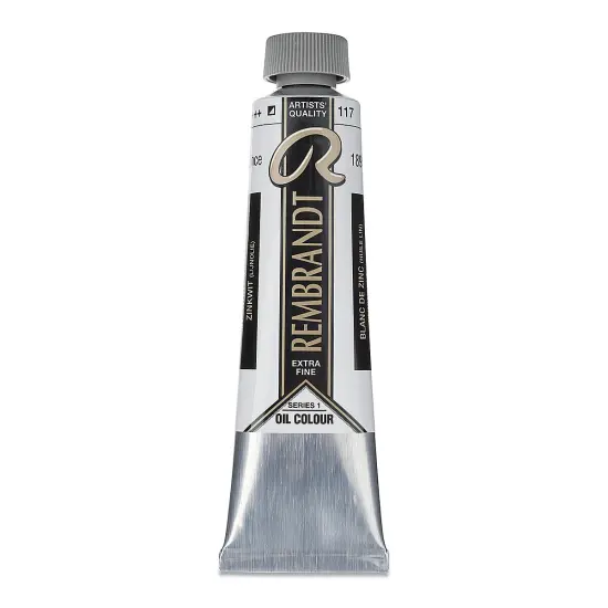 Rembrandt Artists' Oil Color - Zinc White (Linseed), 40 ml {1}