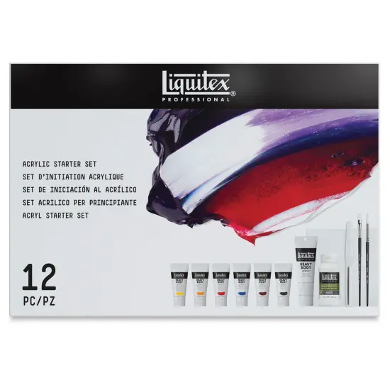 Liquitex Professional Heavy Body Acrylics - Set of 12, Pro Starter Set, 22 ml {1}