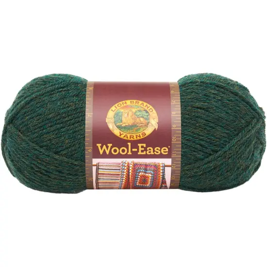 Multipack of 10 - Lion Brand Wool-Ease Yarn -Forest Green Heather {2}