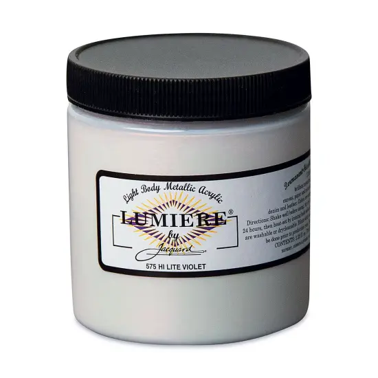 Jacquard Lumiere Acrylic - Hi-Lite Violet, 8 oz Jar {1}