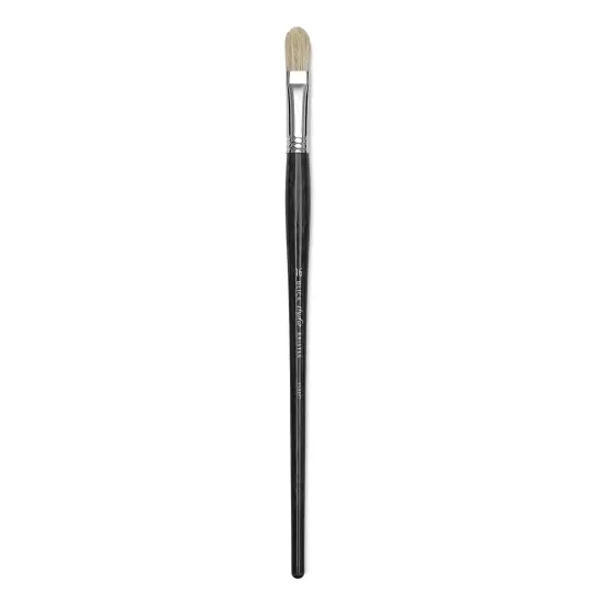 Blick Studio Bristle Brush - Filbert, Long Handle, Size 16 {2}
