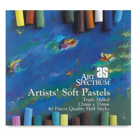 Art Spectrum Artists' Soft Pastel Set - Assorted Colors, Half Stick , Set of 40 {1}