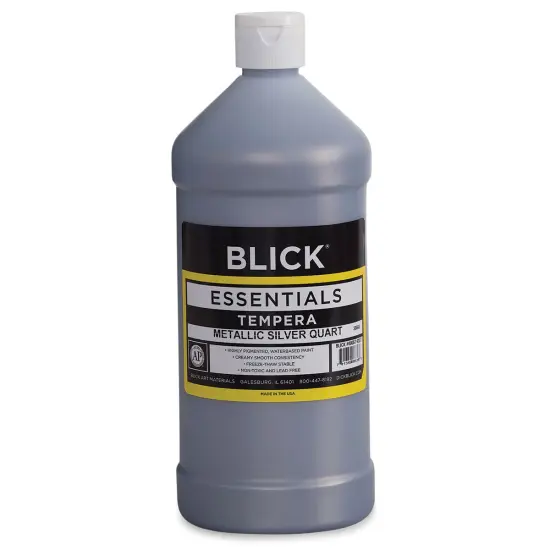 Blick Essentials Tempera - Silver (Metallic), Quart {1}