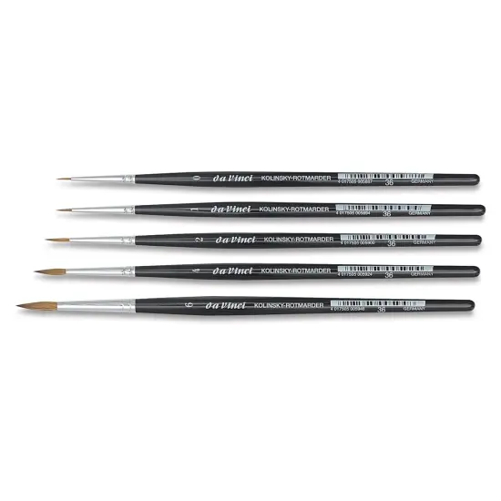 Da Vinci Ussuri Red Sable Brush Set - Round, Set of 5 {1}