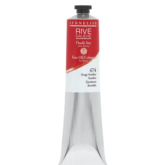 Sennelier Rive Gauche Artists Oil Color - Vermilion, 200 ml {1}