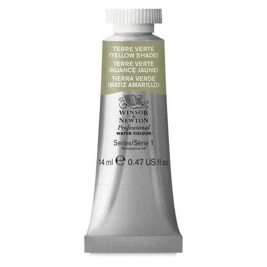 Winsor & Newton Professional Watercolor - Terre Verte (Yellow Shade), 14 ml Tube {1}