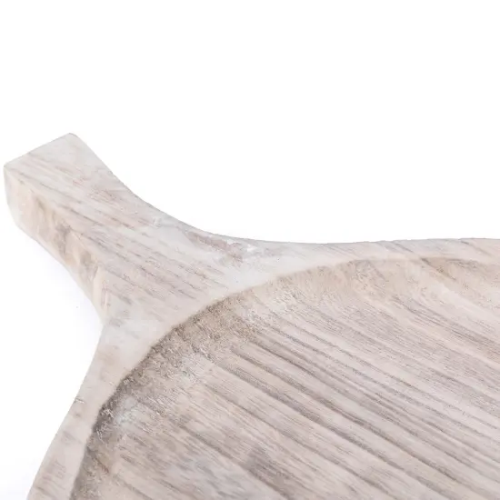 Wooden Leaf Shape Serving Tray Display Platter {6}