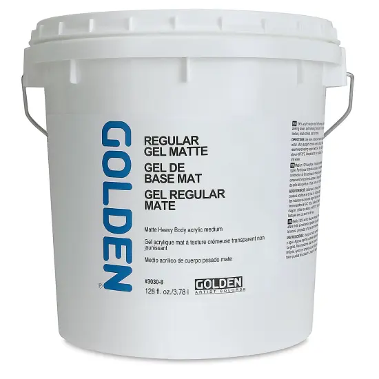 Golden Regular Acrylic Gel Medium - Matte, 128 oz tub {1}