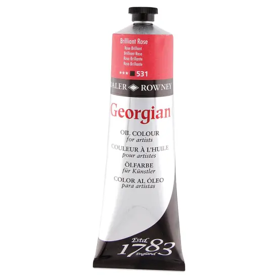Daler-Rowney Georgian Oil Color - Brilliant Rose, 225 ml tube {2}