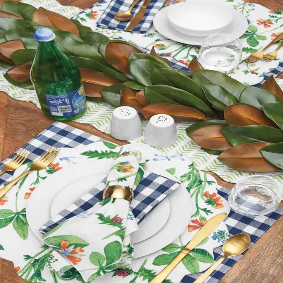 Clover Bug Floral Table Runner 14" x 51" {5}