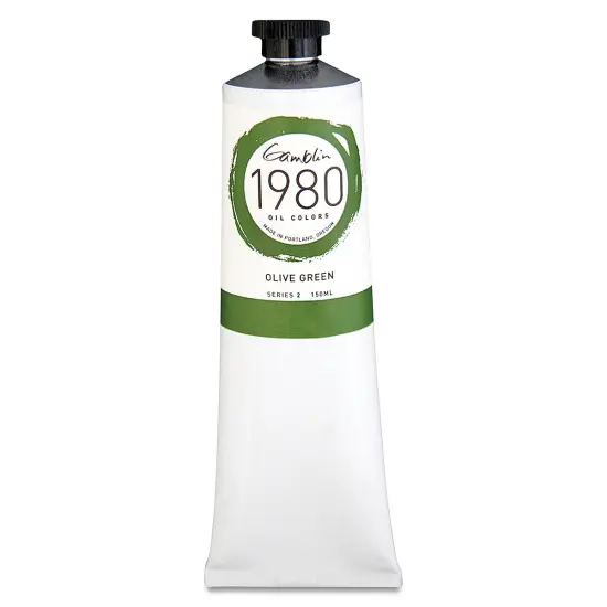 Gamblin 1980 Oils - Olive Green, 150 ml tube {2}