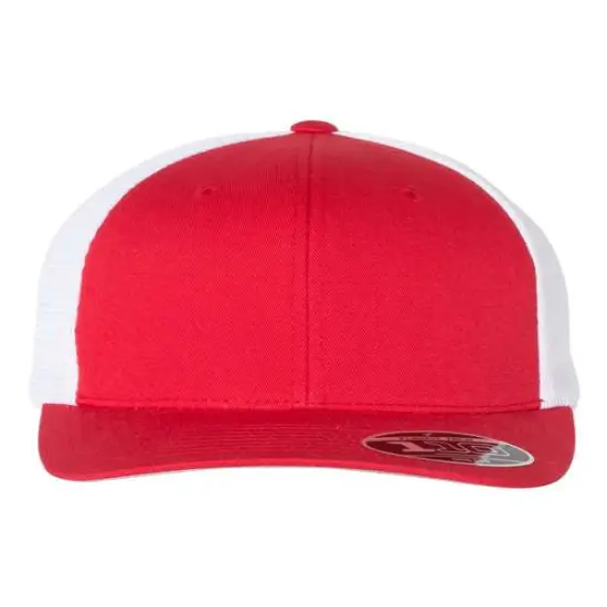 Flexfit&reg; Mesh Back Cap Red/ White {1}