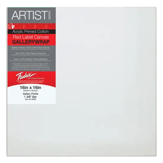 Fredrix Profile Cotton Canvas - 16" x 16", Gallerywrap {1}
