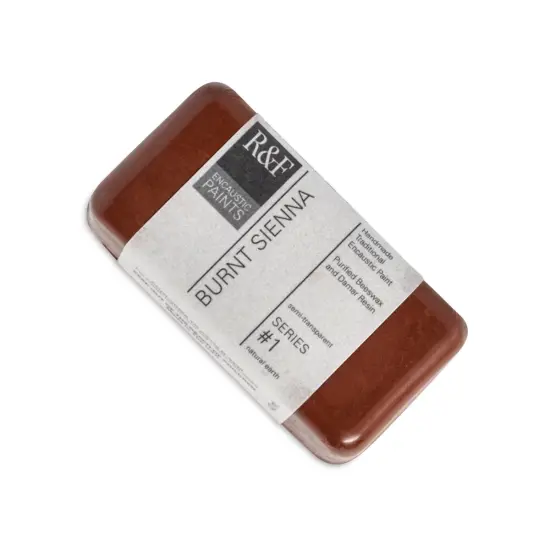R&F Encaustic Paint Block - Burnt Sienna, 40 ml block block {1}