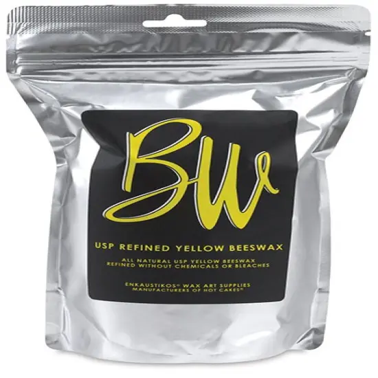 Enkaustikos U.S. Pharmaceutical Grade Beeswax - Yellow, 16 oz bag {1}
