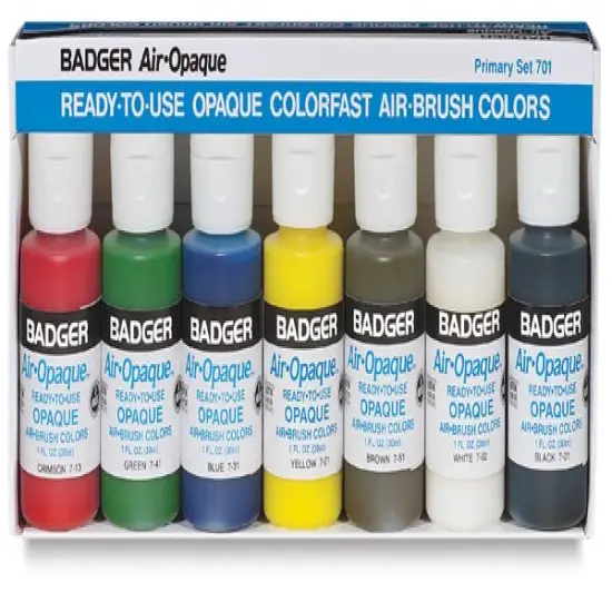 Badger Air-Opaque Airbrush Color - 1 oz, Primary Set {2}
