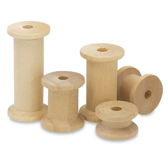 Creativity Street Wood Spools - Assorted Sizes, Pkg of 144 {1}