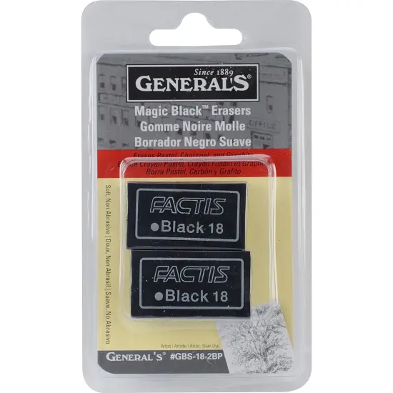 Multipack of 6 - Magic Black Erasers 2/Pkg {2}