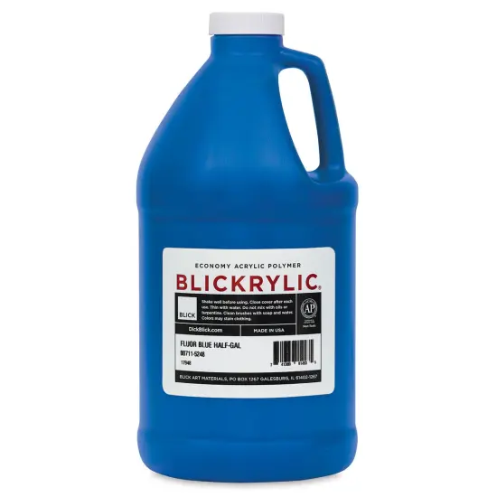 Blickrylic Student Acrylics - Fluorescent Blue, Half Gallon {1}
