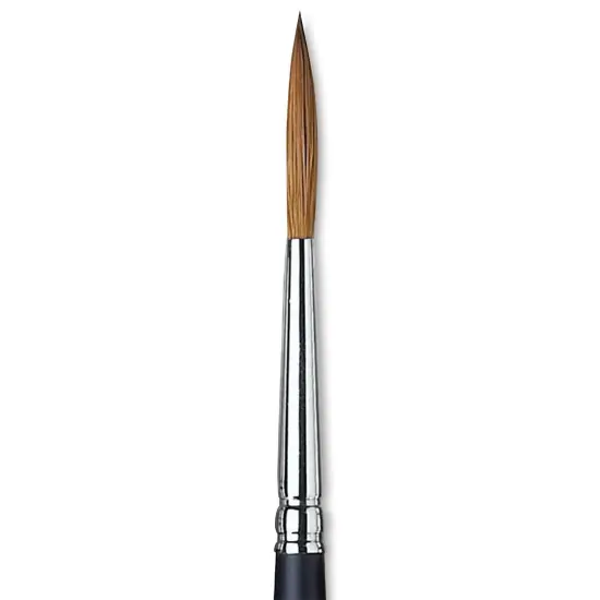Winsor & Newton Artists' Kolinsky Sable Watercolor Brush - Rigger, Short Handle, Size 4 {1}