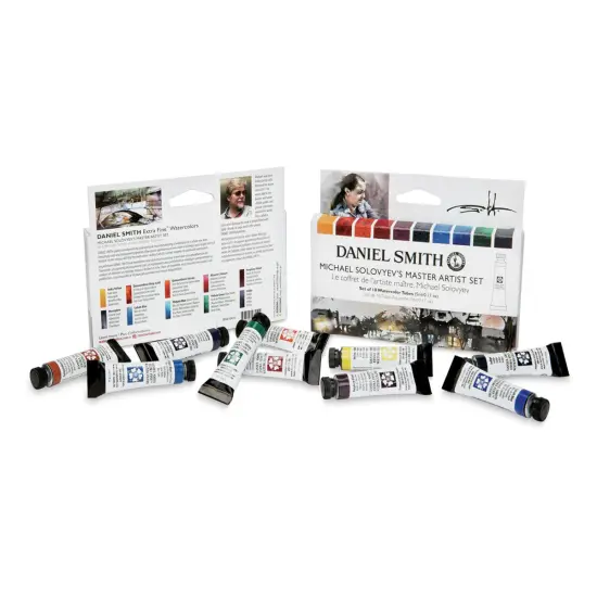 Daniel Smith Extra Fine Watercolor - Set of 10, Michael Solovyev Master Artist, 5 ml Tubes {1}