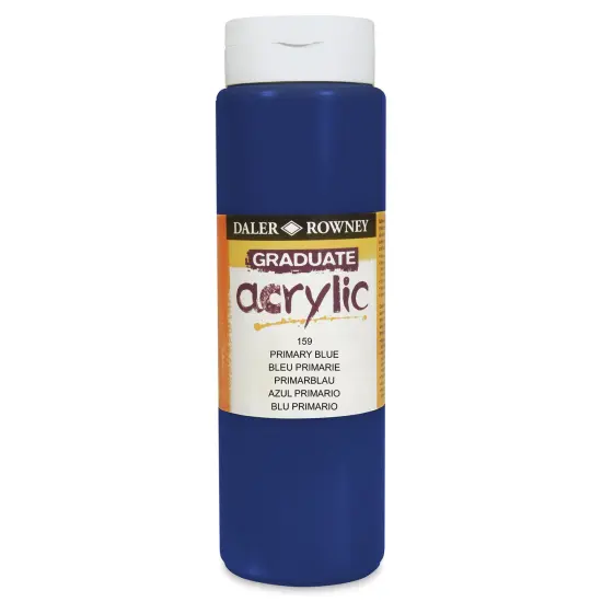 Daler-Rowney Graduate Acrylics - Primary Blue, 500 ml bottle {1}