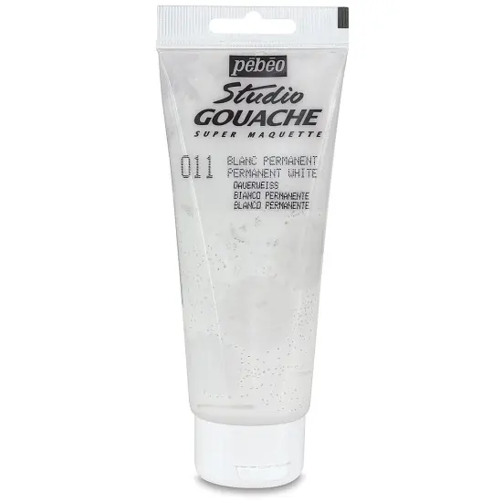 Pebeo Studio Gouache - Permanent White, 100 ml Tube {2}