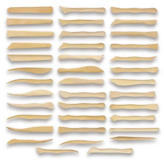 Boxwood Clay Tools - Set of 38, 6" {1}