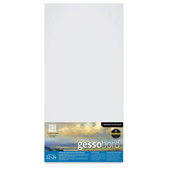 Ampersand Gessobord - 12" x 24", 3/4" Cradled {1}