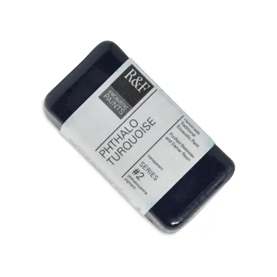 R&F Encaustic Paint Block - Phthalo Turquoise, 40 ml block {1}