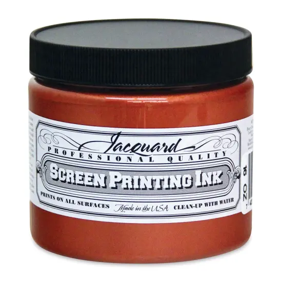 Jacquard Screen Printing Ink - Copper (Metallic), 16 oz {1}