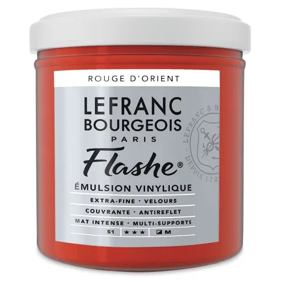 Lefranc & Bourgeois Flashe Vinyl Paint - Oriental Red, 125 ml jar {2}