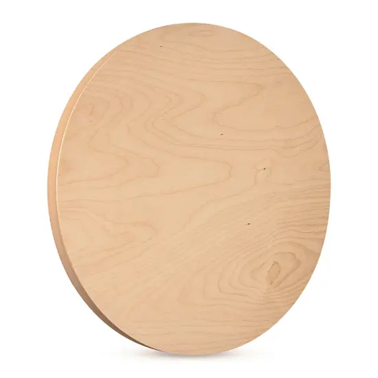 American Easel Cradled Round Birch Painting Panel - 18" Dia. x 7/8" D {1}