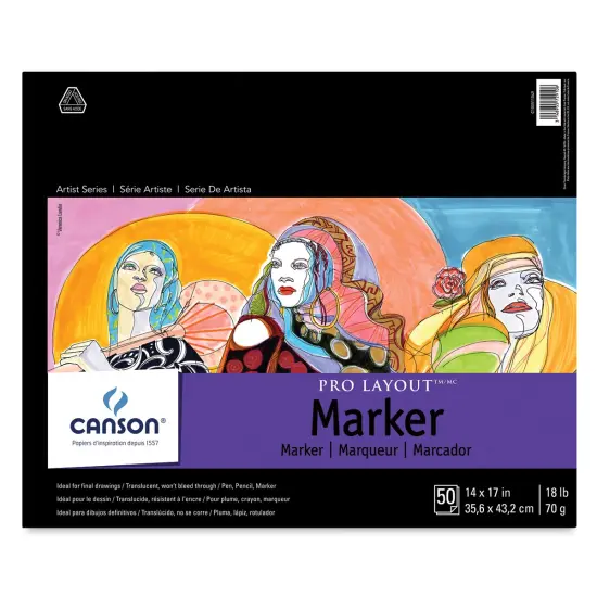 Canson Pro-Layout Marker Paper - 14" x 17", 50 Sheets {1}