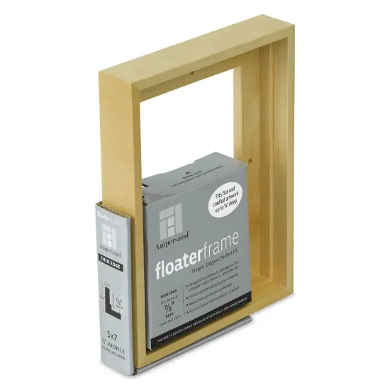 Ampersand Floaterframe - Thin, Maple, 5" x 7", 7/8" {1}