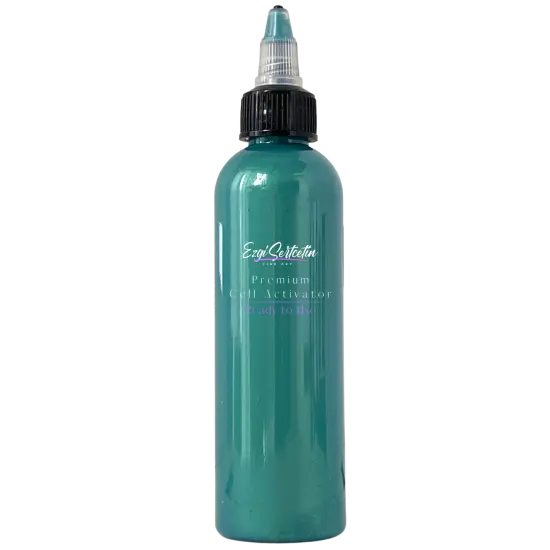 Premium Cell Activator | Ready to Pour | Create Perfect and Unique Cells in your Painting Works | 4oz by Volume | by Ezgi Sertcetin Metallic real teal {1}