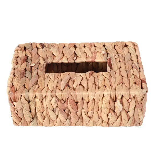 Water Hyacinth Wicker Tissue Box Cover {3}