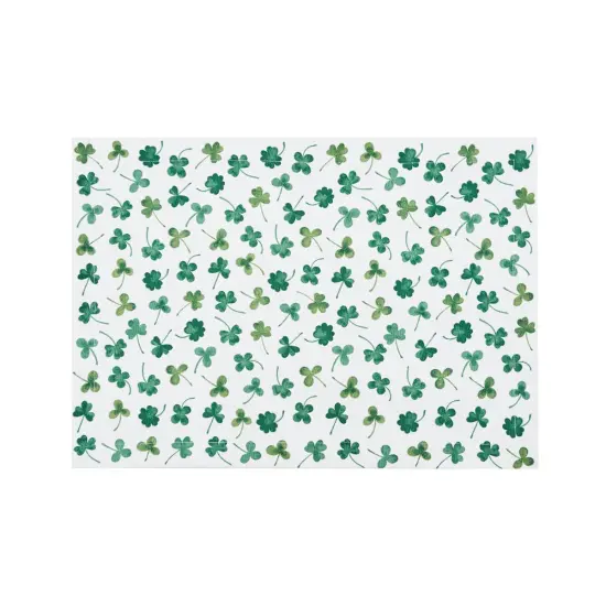 St. Patrick's Day Clover Shamrock Pattern Single Placemat St, 14" x 20" {1}