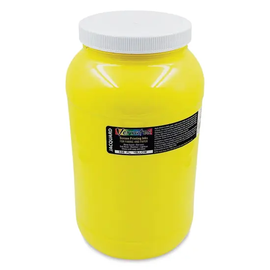 Jacquard Versatex Screen Printing Ink - Fluorescent Yellow, 128 oz jar {1}