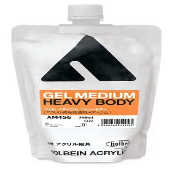 Holbein Acrylic Medium - Heavy Body Gel Medium, 300 ml pouch {1}