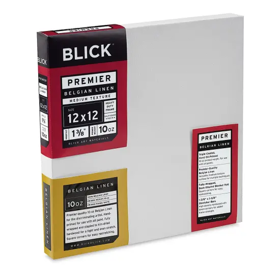 Blick Premier Belgian Linen - 12" x 12", Oil-Primed, 1-3/8" Profile {2}