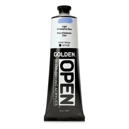 Golden Open Acrylics - Light Ultramarine Blue, 5 oz Tube {1}