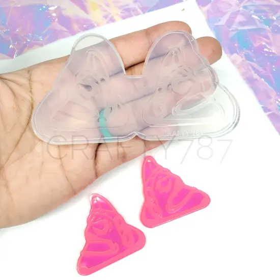 Taino Symbol Cemi Dangle Earring Mold(C1) {1}