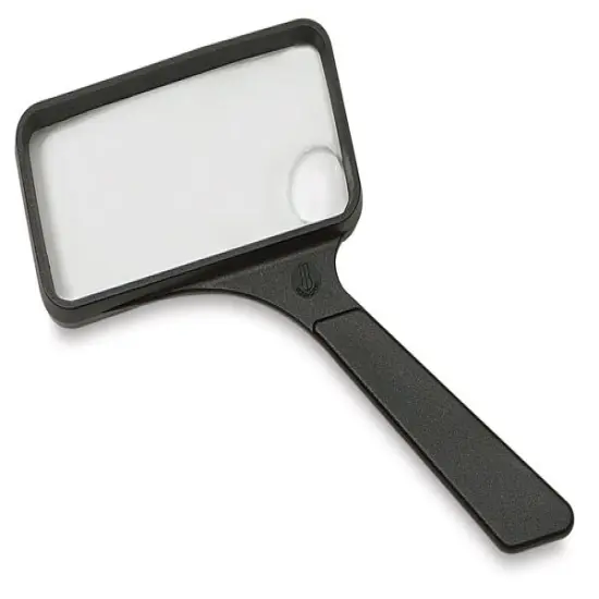 Handheld Magnifier - 2" x 4", Rectangular Bifcoal, 2x/6x {1}