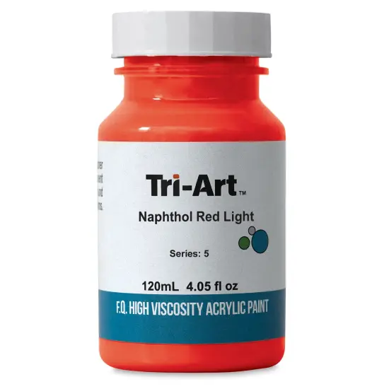 Tri-Art High Viscosity Artist Acrylic - Naphthol Red Light, 120 ml jar {1}