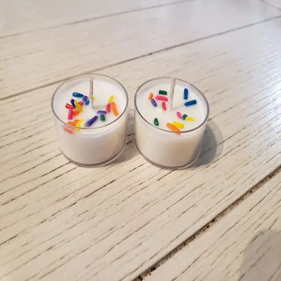 Happy Birthday Natural Soy Wax Tealights Hand Poured with Fragrant/Essential Oils! Birthday Candles! {4}